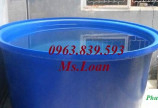 Thùng nhựa nuôi cá 1500L hình tròn, bể nhựa nuôi dưỡng cá Koi. lh 0963.839.593 Ms.Loan