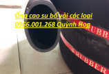 Ống cao su bố vải hàng Việt Nam Công Danh Hùng Mạnh và hàng Trung Quốc phi 50,phi 60,phi 76,phi 90,phi 100