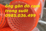 Ống nhựa pvc màu cam phi 100, ống nhựa gân cam phi 100