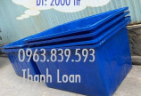 Thùng chữ nhật 300L, thùng nhựa 500L nuôi cá, thùng nhựa chữ nhật 750L / 0963 839 593 Ms.Loan