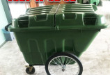 Bán thùng rác 400l, xe gom rác 400l nhựa HDPE giá tốt HCM, HN