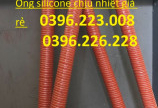 Bán ống silicone chiu nhiệt 320 độ màu đỏ  phi 51, phi 63, phi76, phi 90 giao hàng toàn quốc.