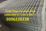 Sản xuất lưới thép hàn phi 2, phi 3, phi 4, phi 6, phi 8 dạng tấm, phi 4 ô 100mm x100mm khổ 2m x25m dạng cuộn có sẵn.