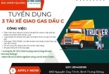 CTY TNHH TM DV ĐẠI MINH QUANG CẦN TUYỂN 3 tài xế giao gas Dấu C